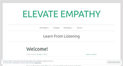 Desktop Screenshot of elevateempathy.com